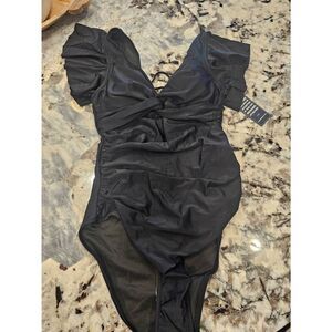 Blooming jelly ruffled 1 piece swimsuit, medium